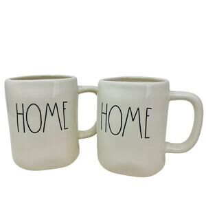 Rae Dunn "HOME" Mugs Set Of 2